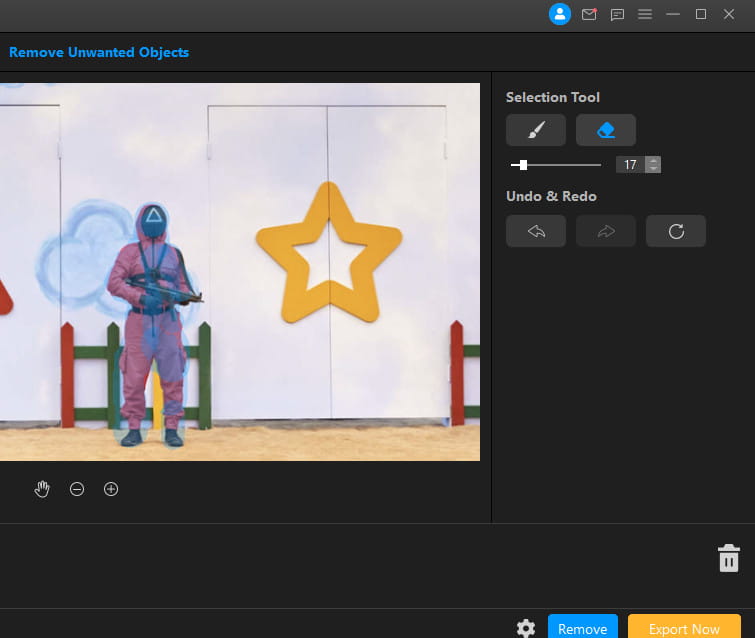 MarkGo removing bigger and complex objects.