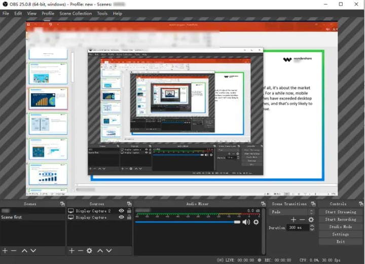 How to record screen with OBS?