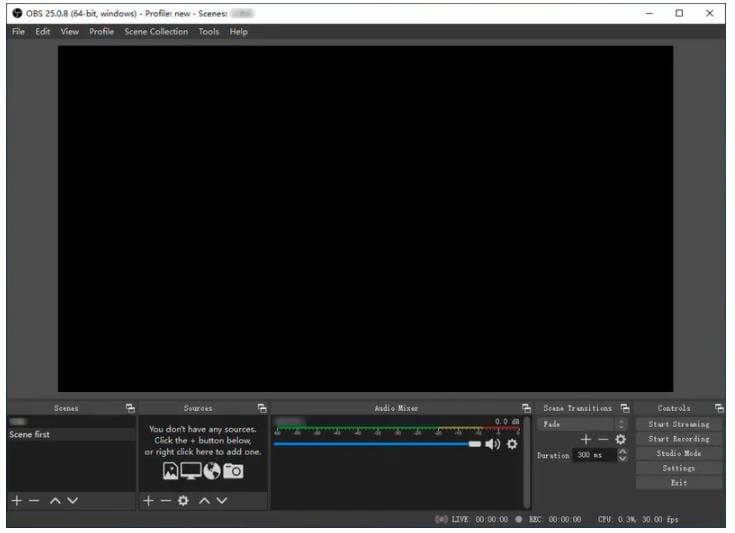 OBS full screen recorder.