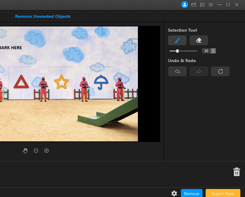 How to remove objects from image with MarkGo?