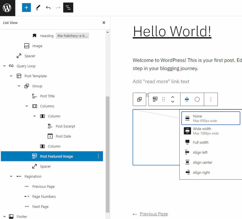 WordPress website builder.