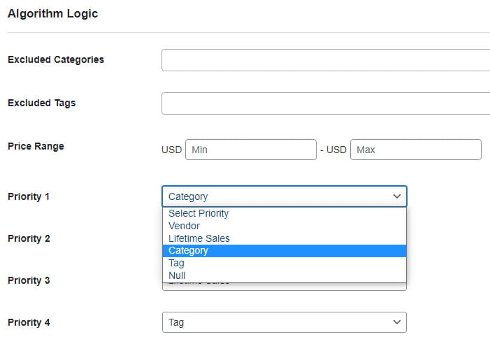 UpsellMaster algorithm logic.