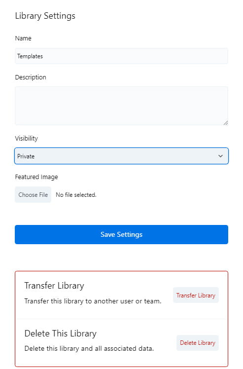 Assistant Pro setting library visibility.