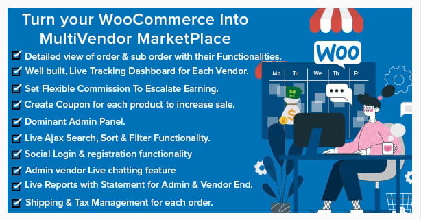 Mercado Pro WooCommerce multi-vendor marketplace plugin.