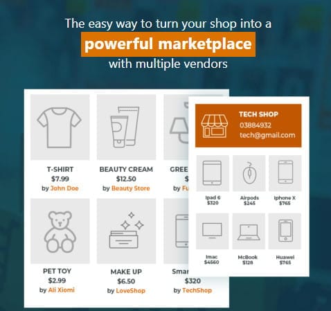 YITH WooCommerce Multi-Vendor plugin features.
