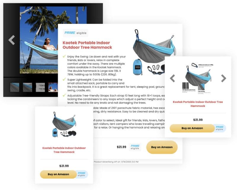 Best Amazon affiliate plugin without need for API access.