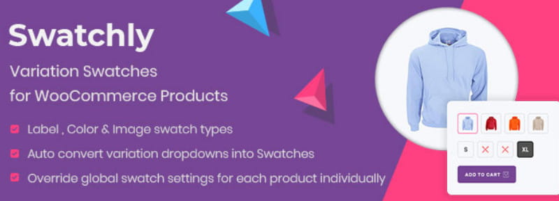 Swatchly plugin for image swatch, color swatches, label swatches.