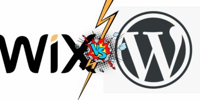 Wix vs WordPress comparison.