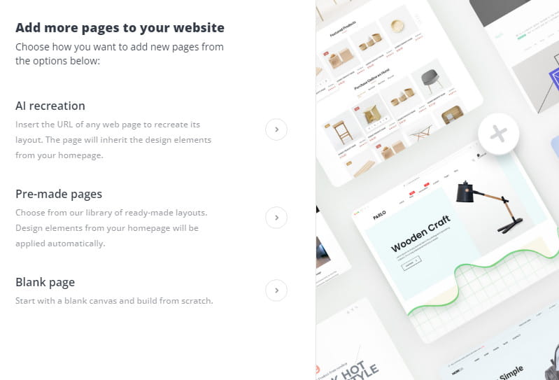 10Web site builder features.