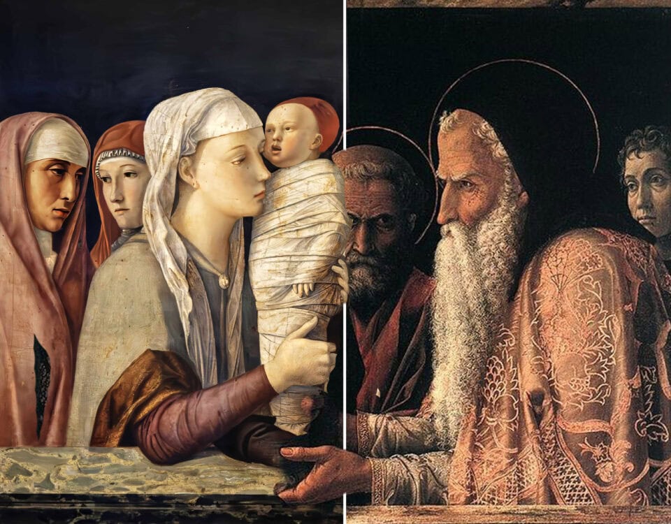 Presentazione di Gesù al Tempio Andrea Mantegna e Giovanni Bellini testimoni