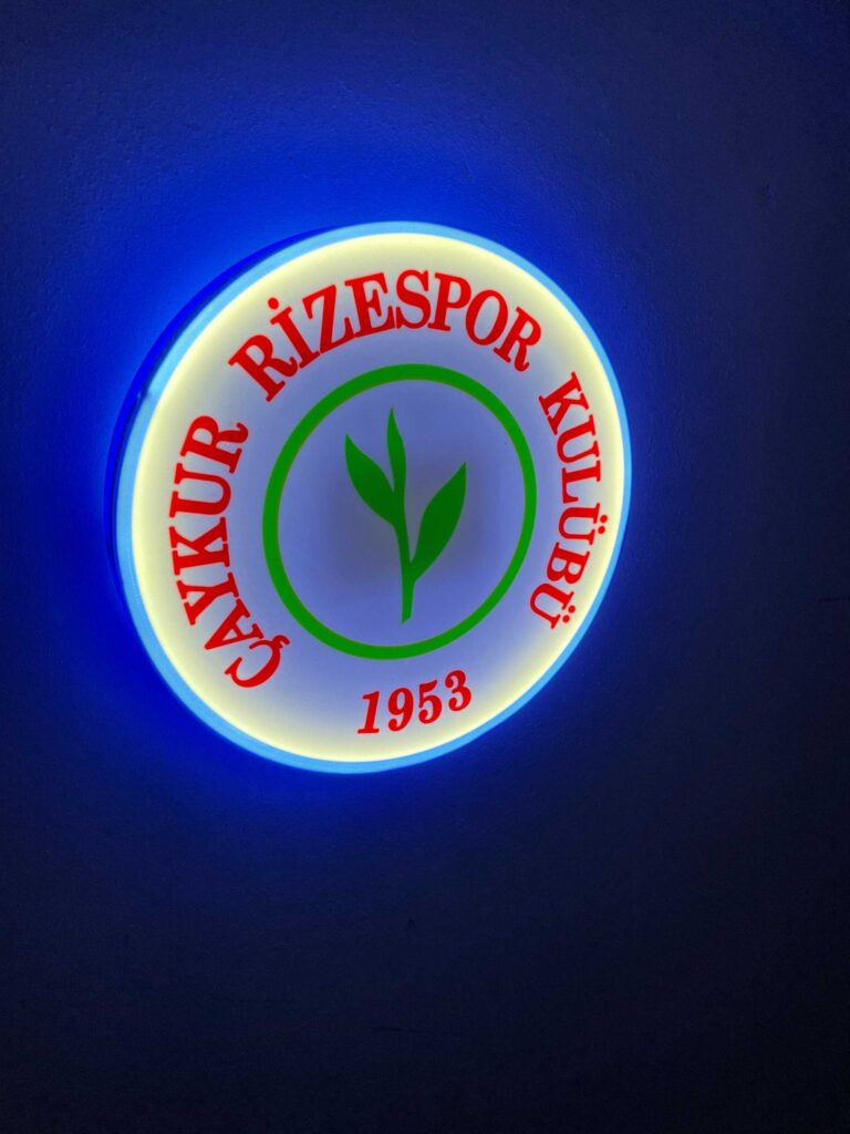 Çaykur Rizespor LED-Leuchtschild Wanddeko