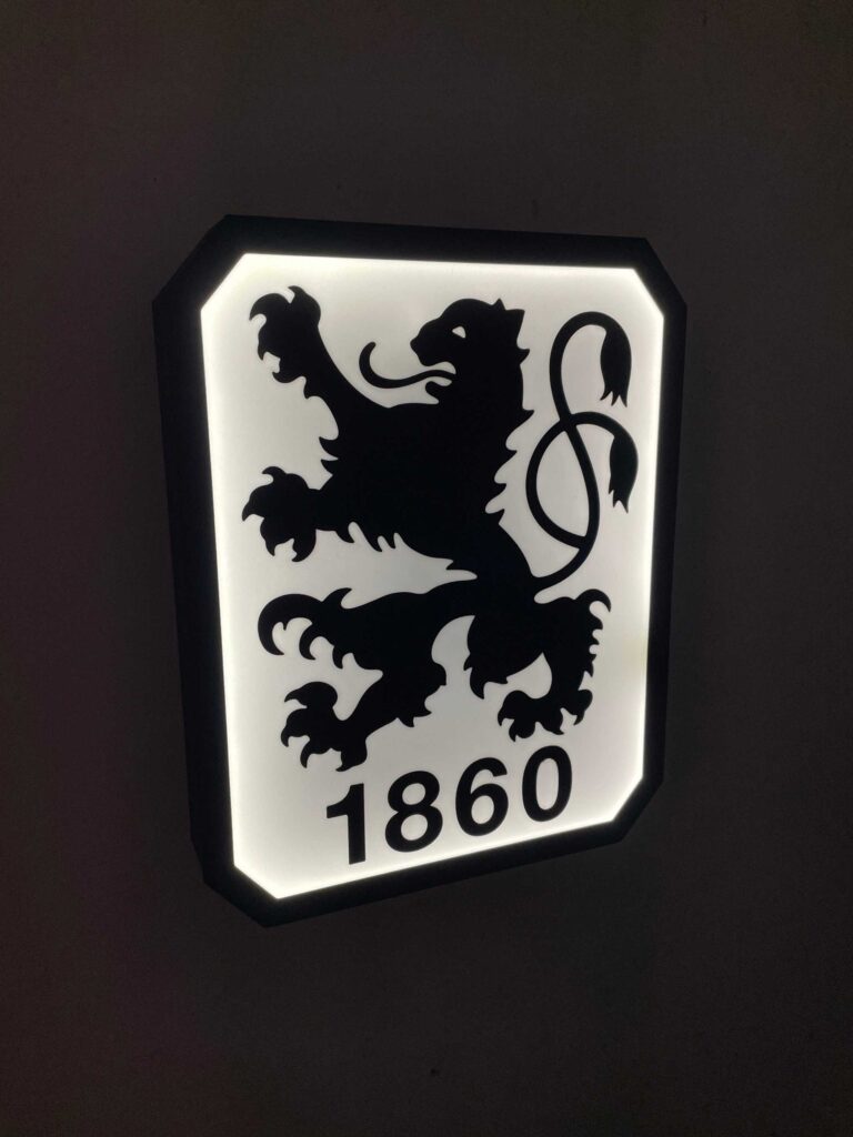 TSV 1860 Munchen - Leuchtschild Fandeko Geschenk