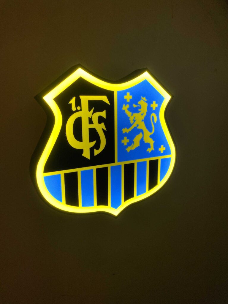 1 FC Saarbrucken LED-Leuchtschild