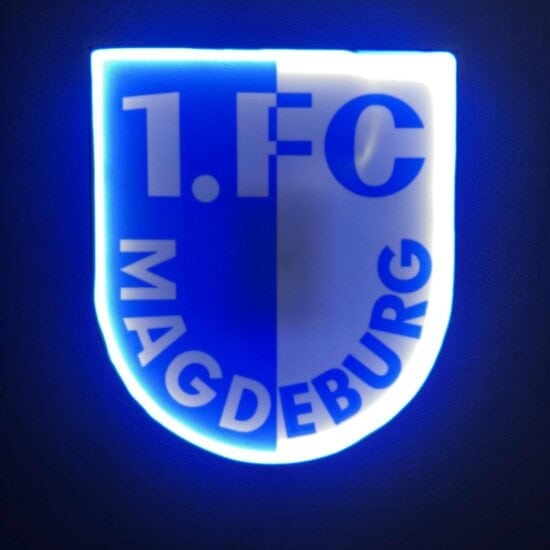 1 FC Magdeburg LED-Leuchtschild
