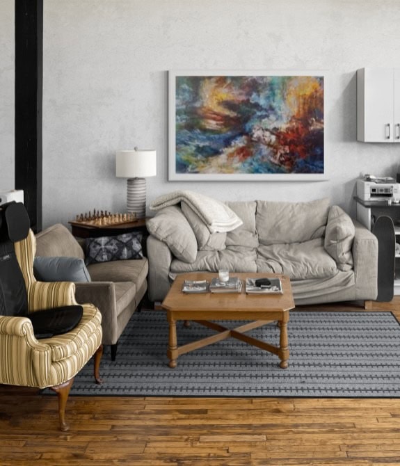 'Power and Glory', abstract painting by Leonie.e.Brown Artist