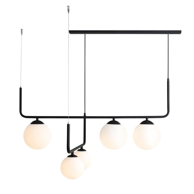 Pakabinamas šviestuvas ARTEMIDA 5 BLACK