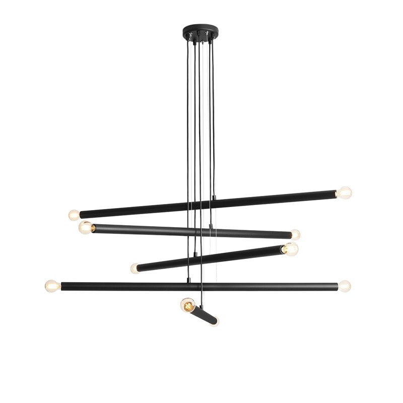 Pakabinamas šviestuvas TUBO 10 BLACK