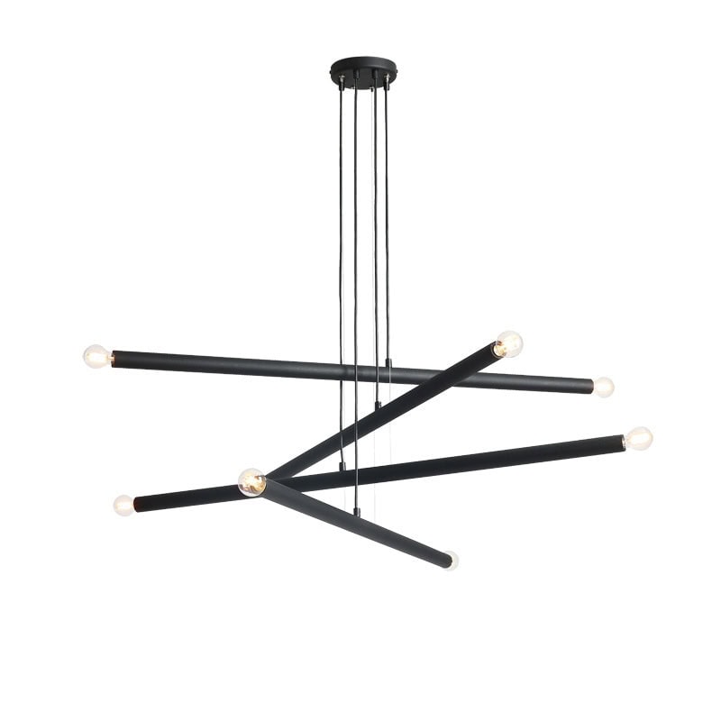 Pakabinamas šviestuvas TUBO 8 BLACK