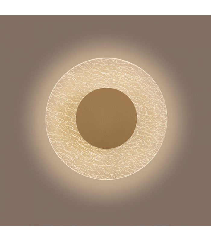 12W LED Sieninis šviestuvas JEWEL Gold Ø25 8073