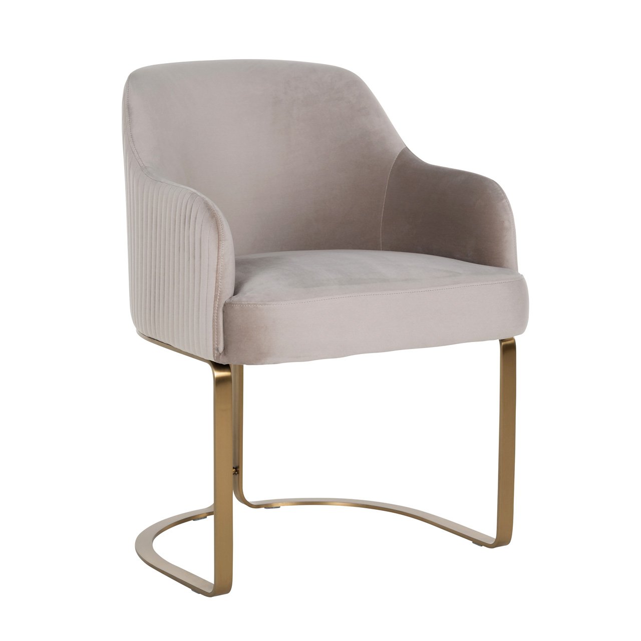 Valgomojo kėdė Hadley khaki velvet fire retardant