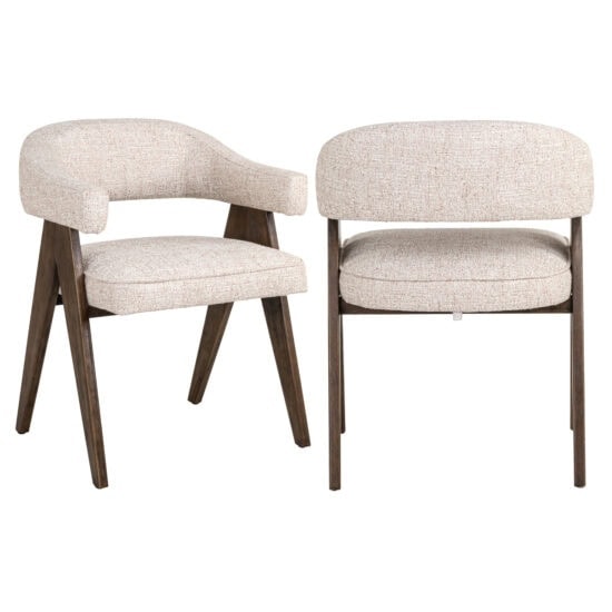 valgomojo kėdė Mori cream tweed su porankiais Richmond Interiors