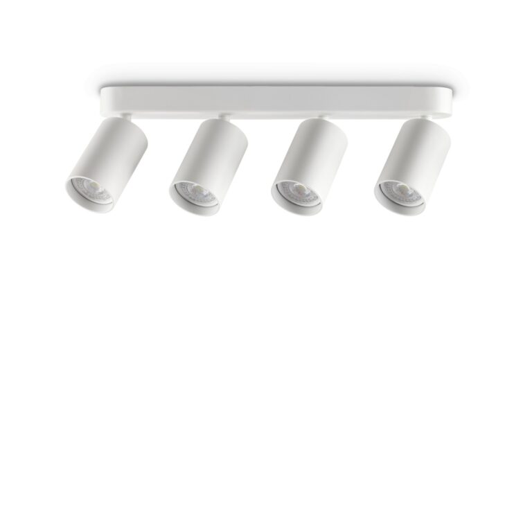 Lubinis šviestuvas DYNAMITE PL4 LINEAR ROUND BIANCO, 371337, Lima Design, Lubiniai šviestuvai, Ideal Lux, lubinis šviestuvas dynamite