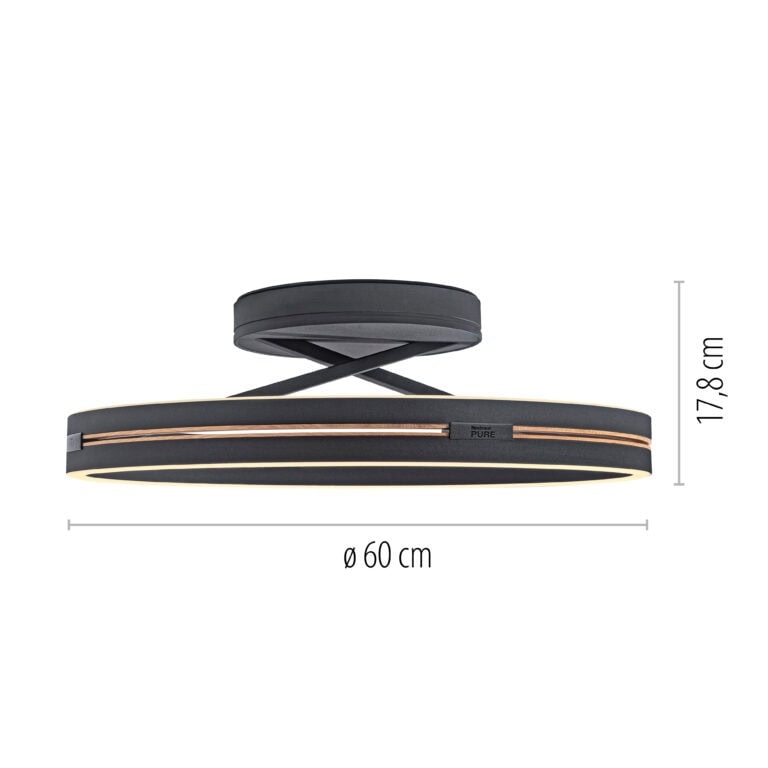 Lubinis šviestuvas PURE LOOP 6552-18, Lima Design, Lubiniai šviestuvai, Paul Neuhaus, lubinis šviestuvas pure loop