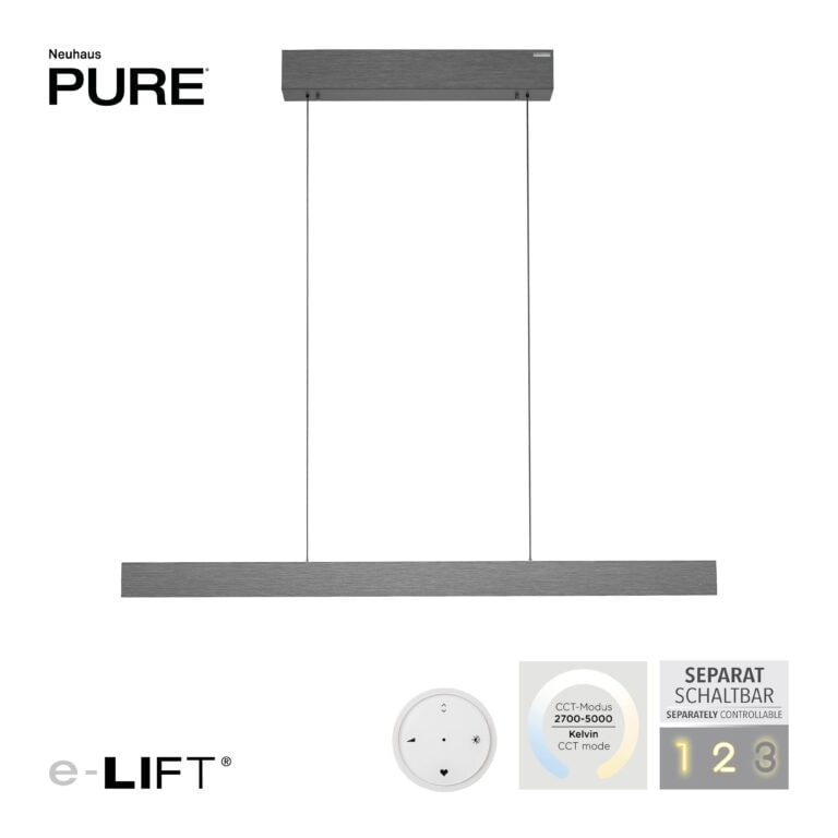Pakabinamas šviestuvas PURE E-MOTION 2570-15, Lima Design, Pakabinami šviestuvai, Paul Neuhaus, pakabinamas šviestuvas pure e-motion