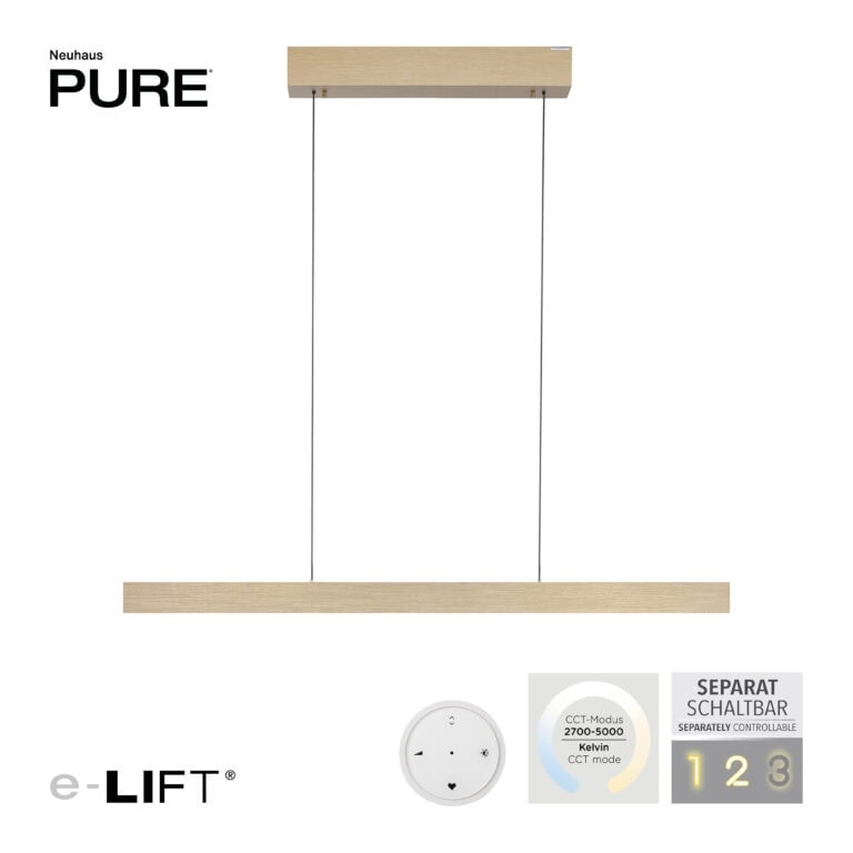 Pakabinamas šviestuvas PURE E-MOTION 2570-60, Lima Design, Pakabinami šviestuvai, Paul Neuhaus, pakabinamas šviestuvas pure e-motion