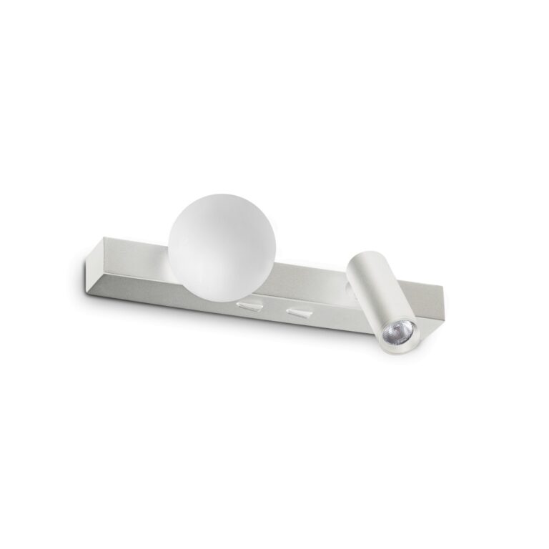 Sieninis šviestuvas BINOMIO LED AP BIANCO, 336534, Lima Design, Sieniniai šviestuvai, Ideal Lux, sieninis šviestuvas binomio