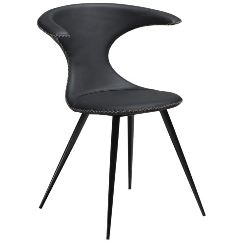 Valgomojo kėdė FLAIR juoda (Black) – juodos kojelės