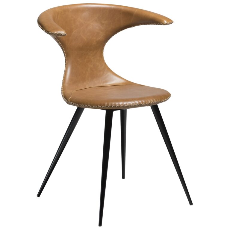 Valgomojo kėdė FLAIR ruda (Light Brown) – juodos kojelės