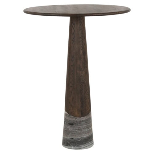 Baro stalas HARPER Smoked Charcoal 81 cm su marmuru, Richmond Interiors