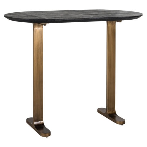 Baro stalas REVELIN Black Gold 140 cm ovalus, Richmond Interiors