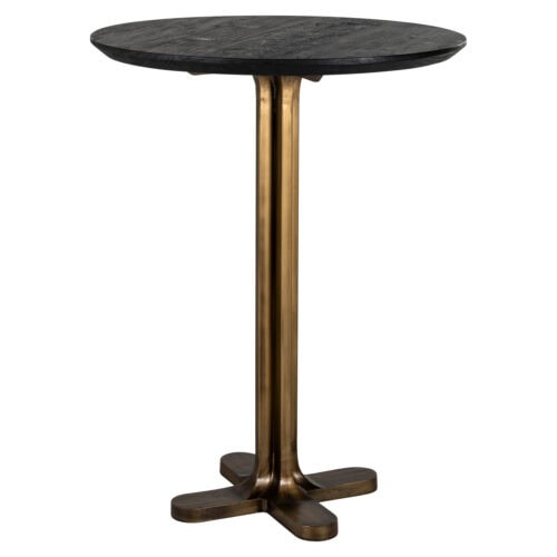Baro stalas REVELIN Black Gold 81 cm apvalus, Richmond Interiors