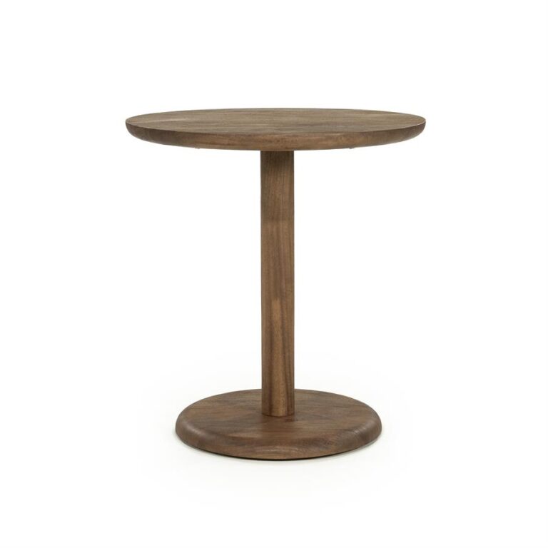 Bistro stalas Florent round, šviesiai ruda, skersmuo (plotis) 70 cm, aukštis 76 cm