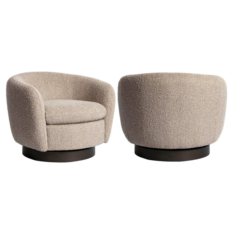 Fotelis Colmar natural chunky su stambaus pynimo audiniu, 79 × 86 × 67 cm