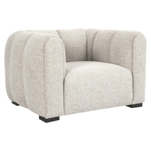 Fotelis Novaro natural fancy, šviesus audinys, 97,5 × 119,5 × 71 cm
