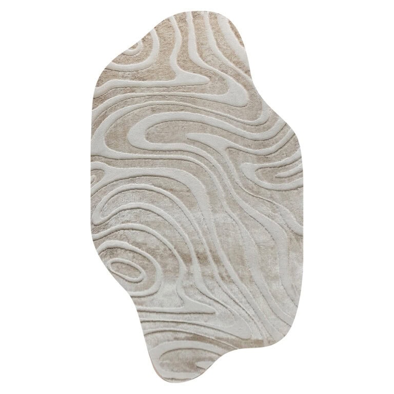 Kilimas IVAR Beige 200x350 cm – Richmond Interiors organiško silueto kilimas