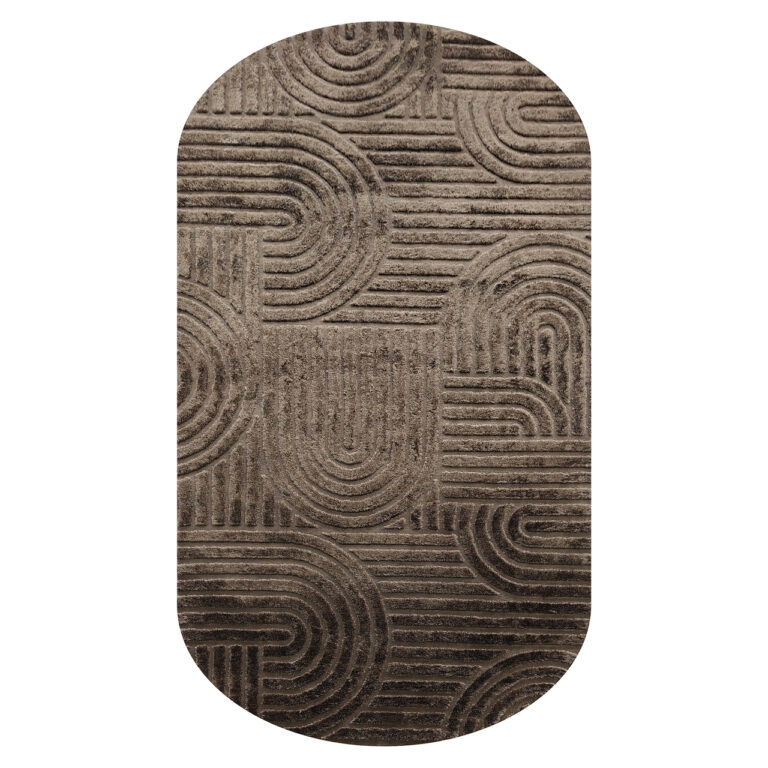 Kilimas LIFF Dark Brown 200x350 cm – Richmond Interiors tamsus kilimas su geometriniu raštu