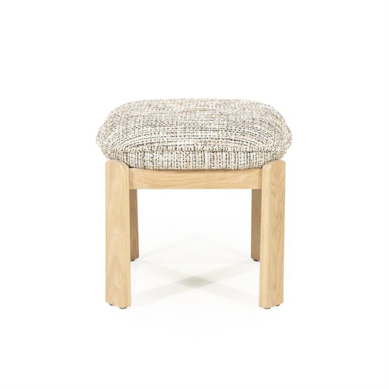Pufas Lottie, taupe Nori audinys, 48 x 48 cm