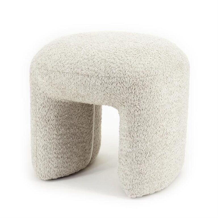 Pufas Sahi, taupe spalvos, 46 × 44 × 41 cm