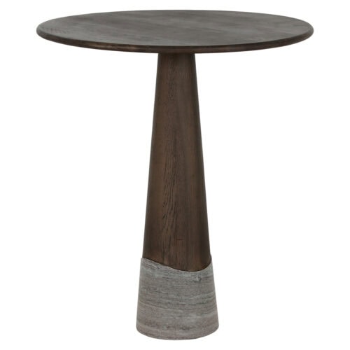 Pusbario stalas HARPER Smoked Charcoal 81 cm su marmuru, Richmond Interiors
