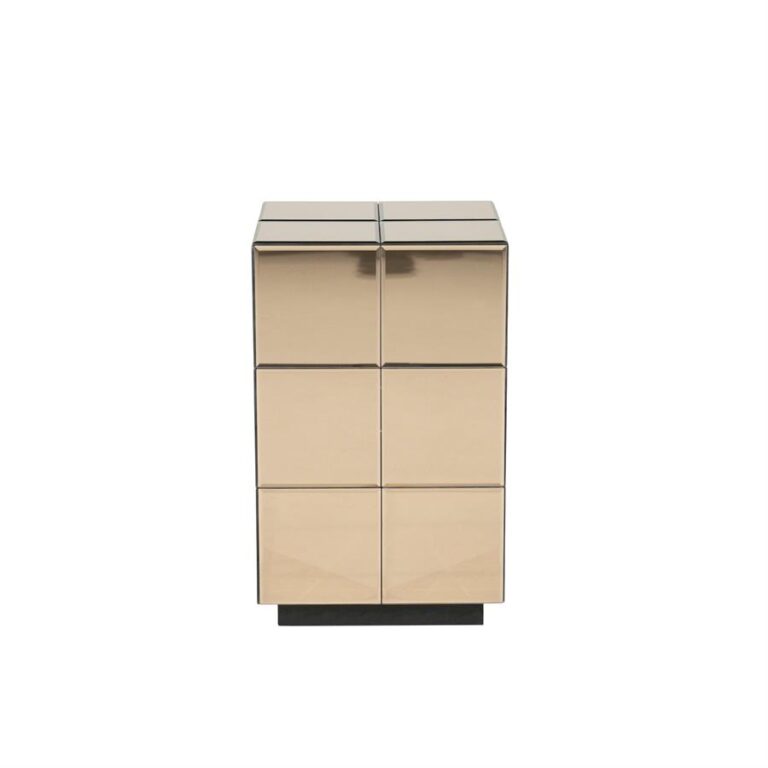 Soninis staliukas Flectron, rudas, 30×30×48 cm