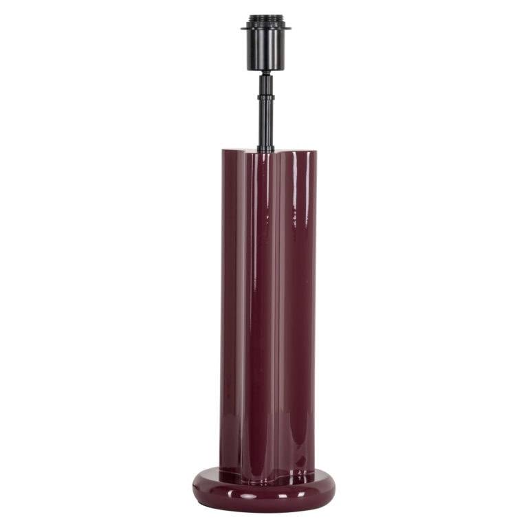 Siauras stalinis šviestuvas Alina bordo spalvos, 16 cm skersmens ir 55 cm aukščio