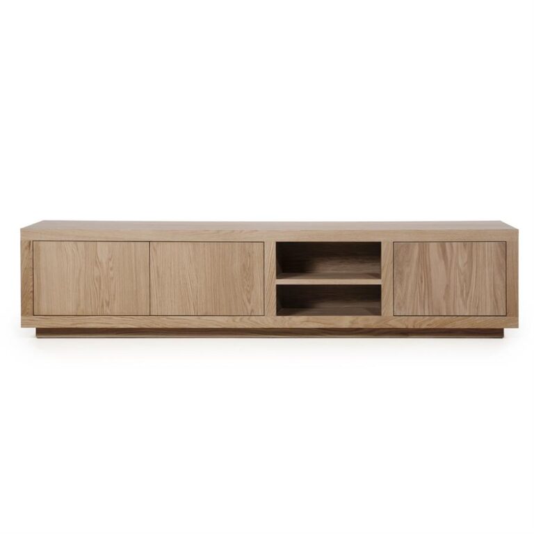 TV staliukas Helsinki 200cm, šviesiai ruda spalvos, 200×42×45 cm
