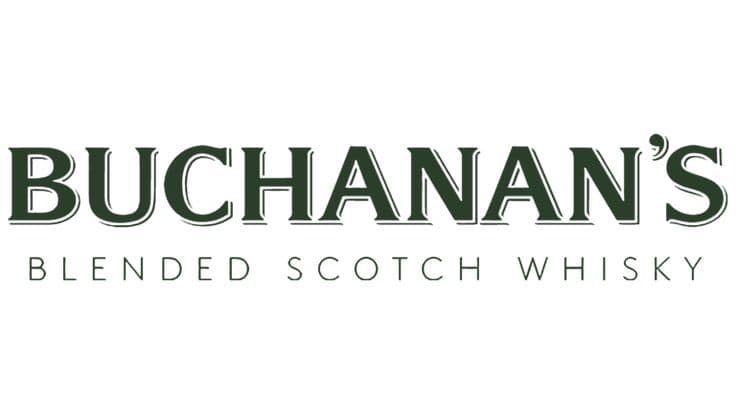 Buchanan's blended Scotch whisky logo on white background.