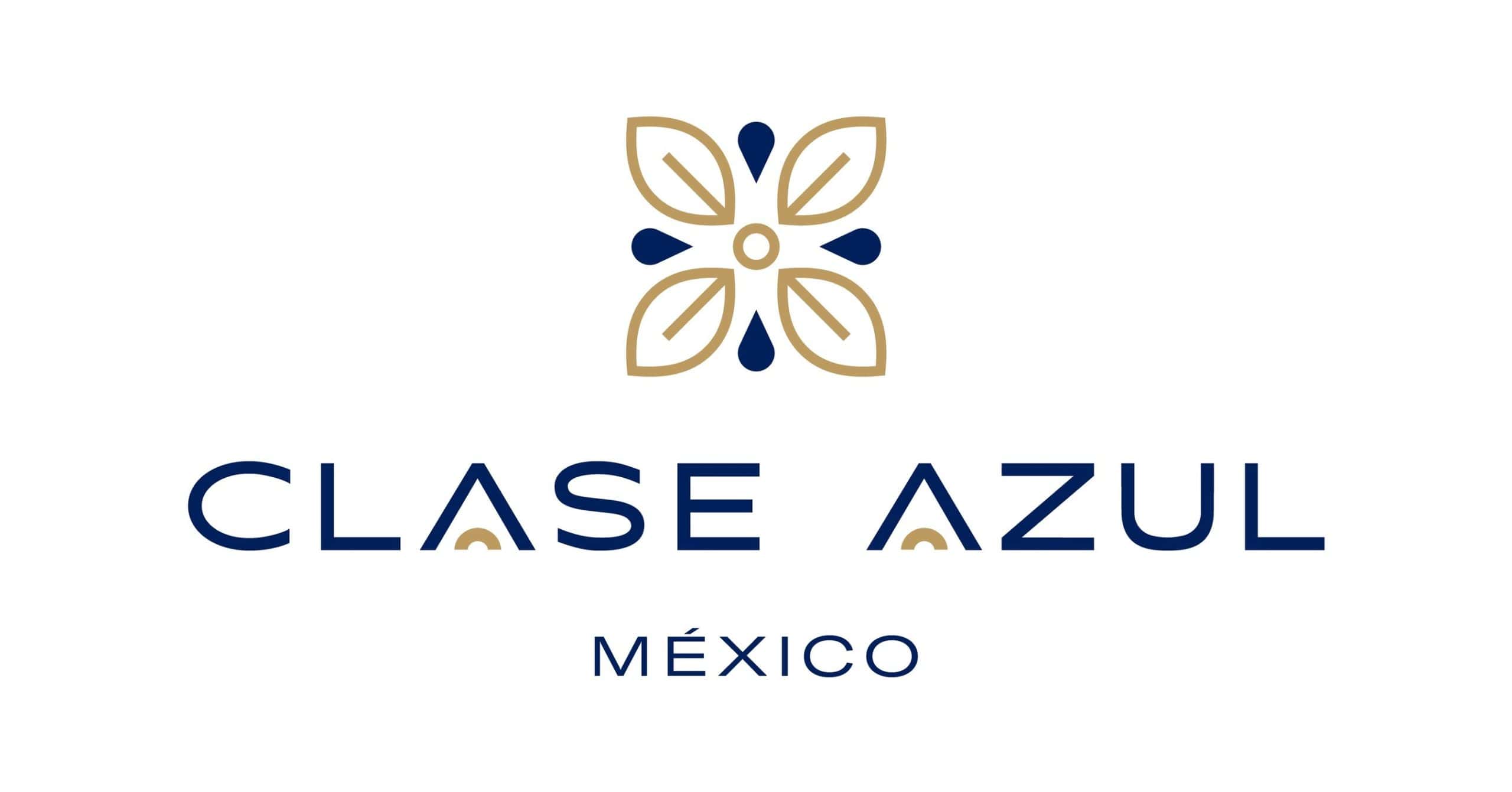 Clase Azul Mexico logo with elegant floral design and text.