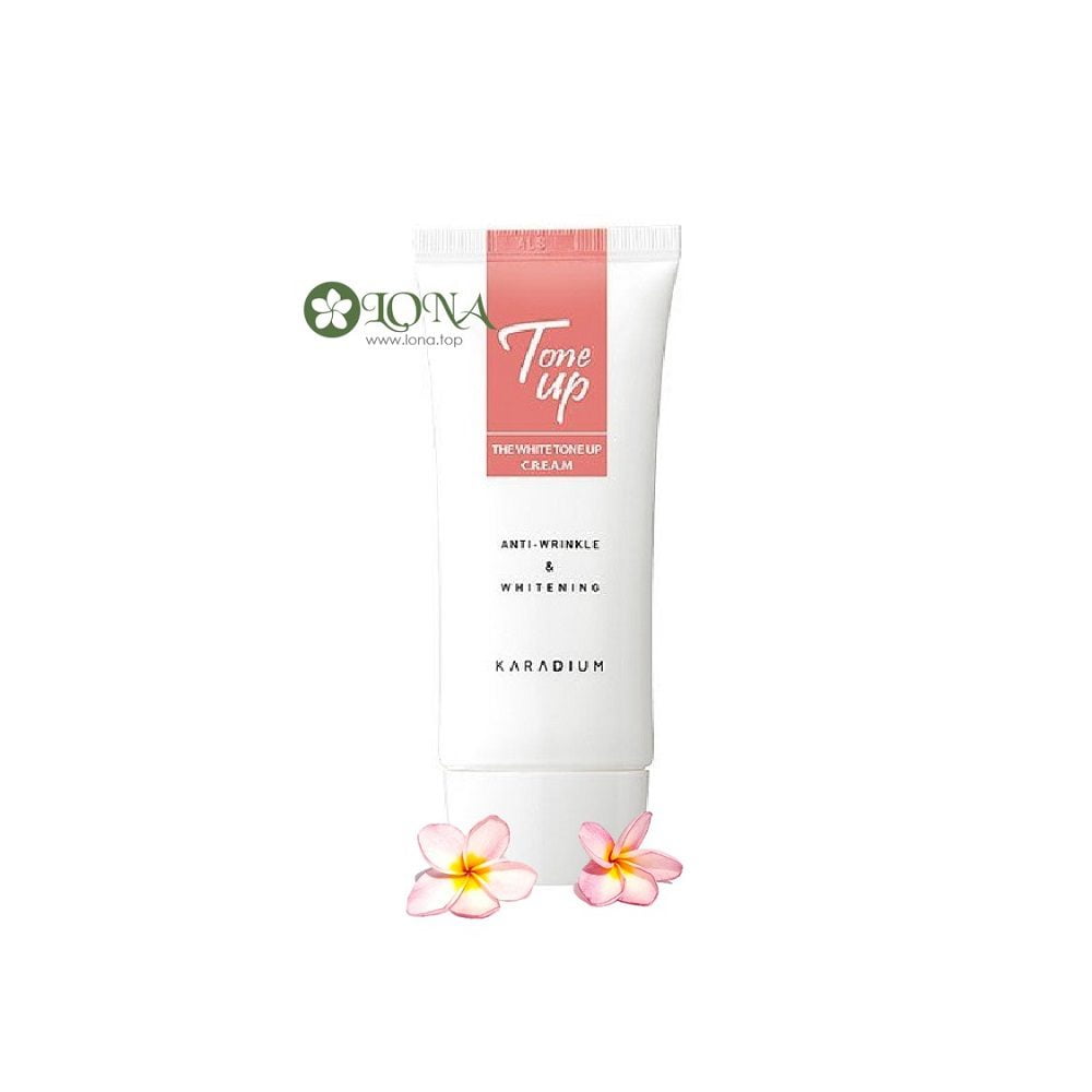 kem dưỡng trắng da the white tone up cream karadium