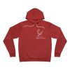 Unisex Sponge Fleece Pullover Hoodie - Logo Only - White - Image 5